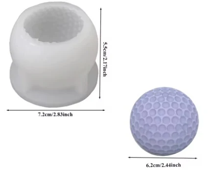 3D Golf Ball Silicone Mold