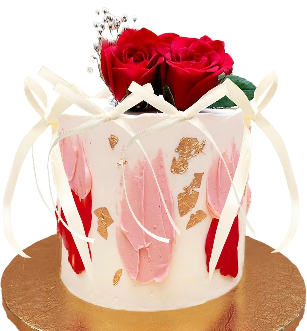 Cake Bows Cream 6 Pieces - Image 2