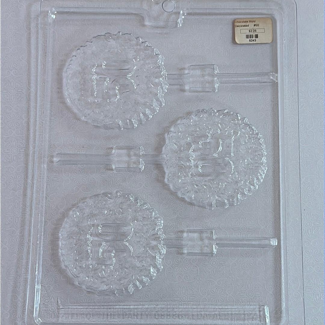 Chocolate Lollipop Mold 50th - Image 2
