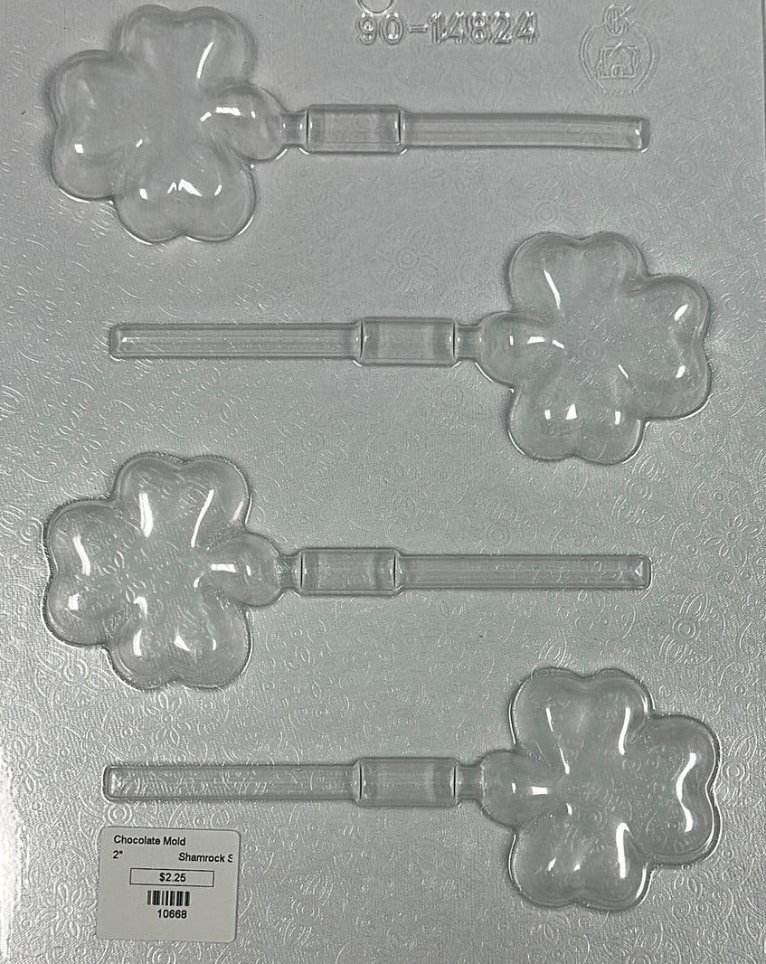 Chocolate Lollipop Mold Shamrock
