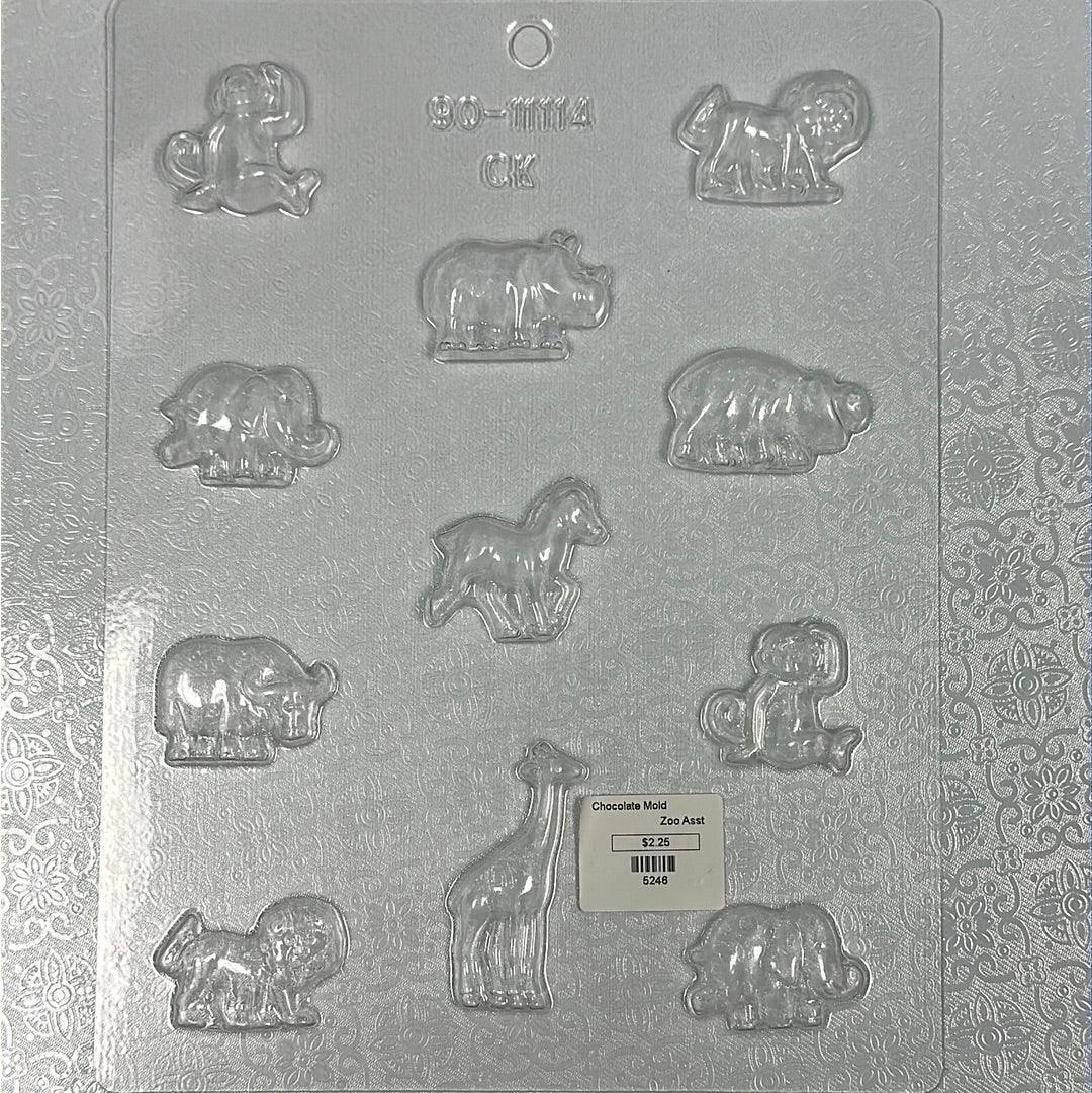 Chocolate Mold Bite Size Zoo Animals