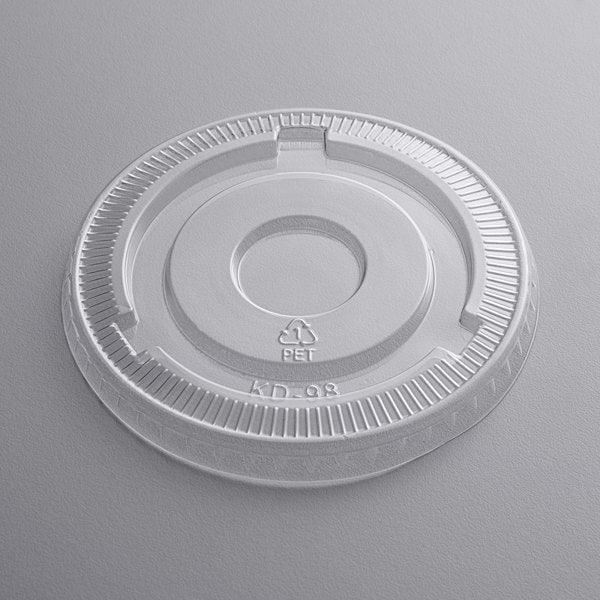 Choice 5 oz. Clear Plastic Dessert Cup with Lid 10 pcs - Image 2