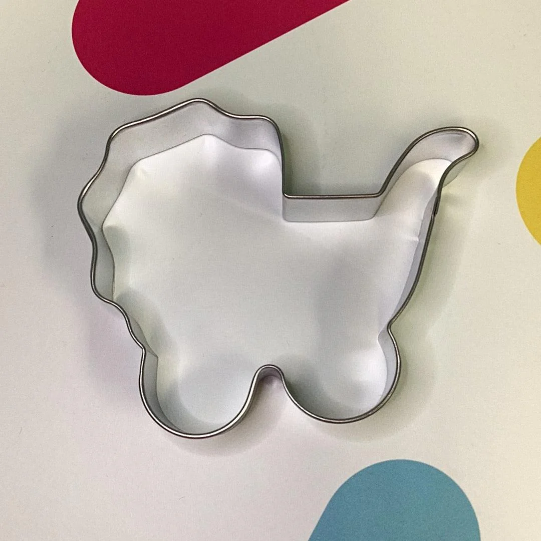 Cookie Cutter Baby Carriage Cookie Cutter 4" - Image 3