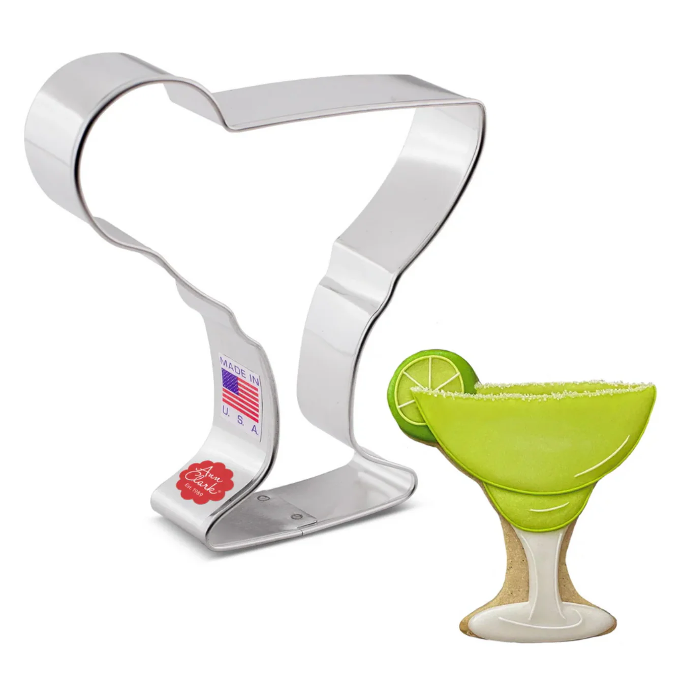 Cookie Cutter Margarita Glass with Lime 4" - Image 2