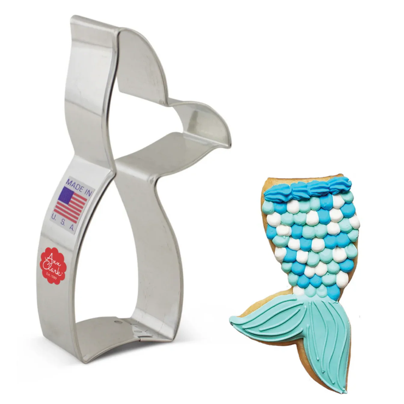 Cookie Cutter Mermaid Tail 4” - Image 2