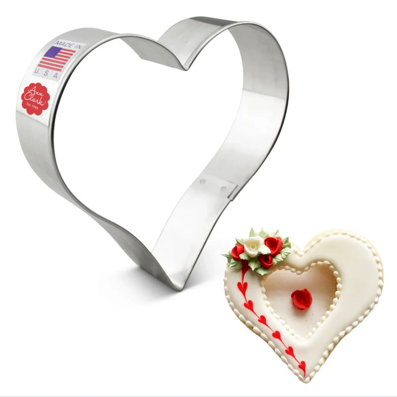 Cookie Cutter Pointy Heart 4" - Image 2