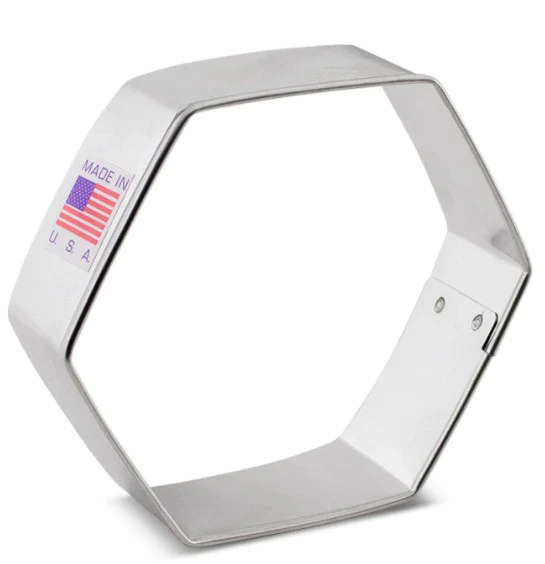 Cookie Cutter Hexagon 3"