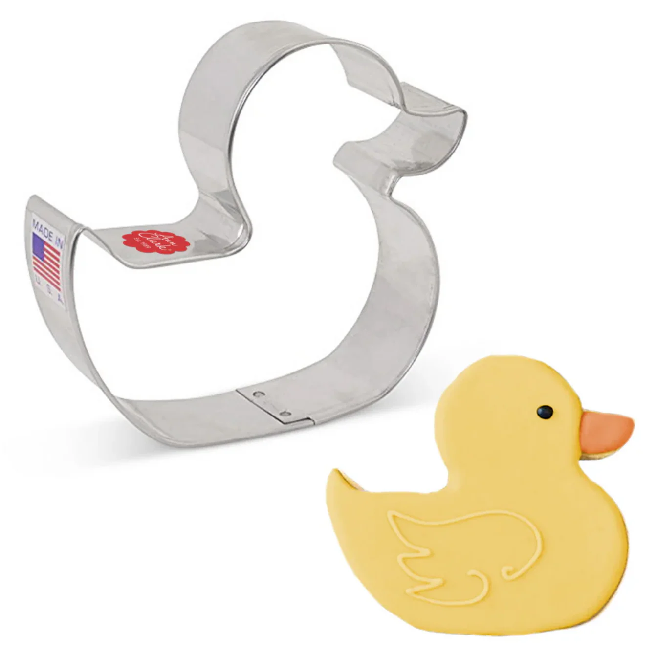 Cookie Cutter Rubber Ducky Cookie Cutter 4" - Image 2