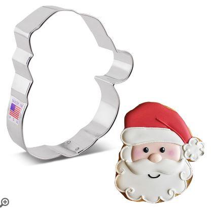Cookie Cutter Santa Face 4 1/4” - Image 2