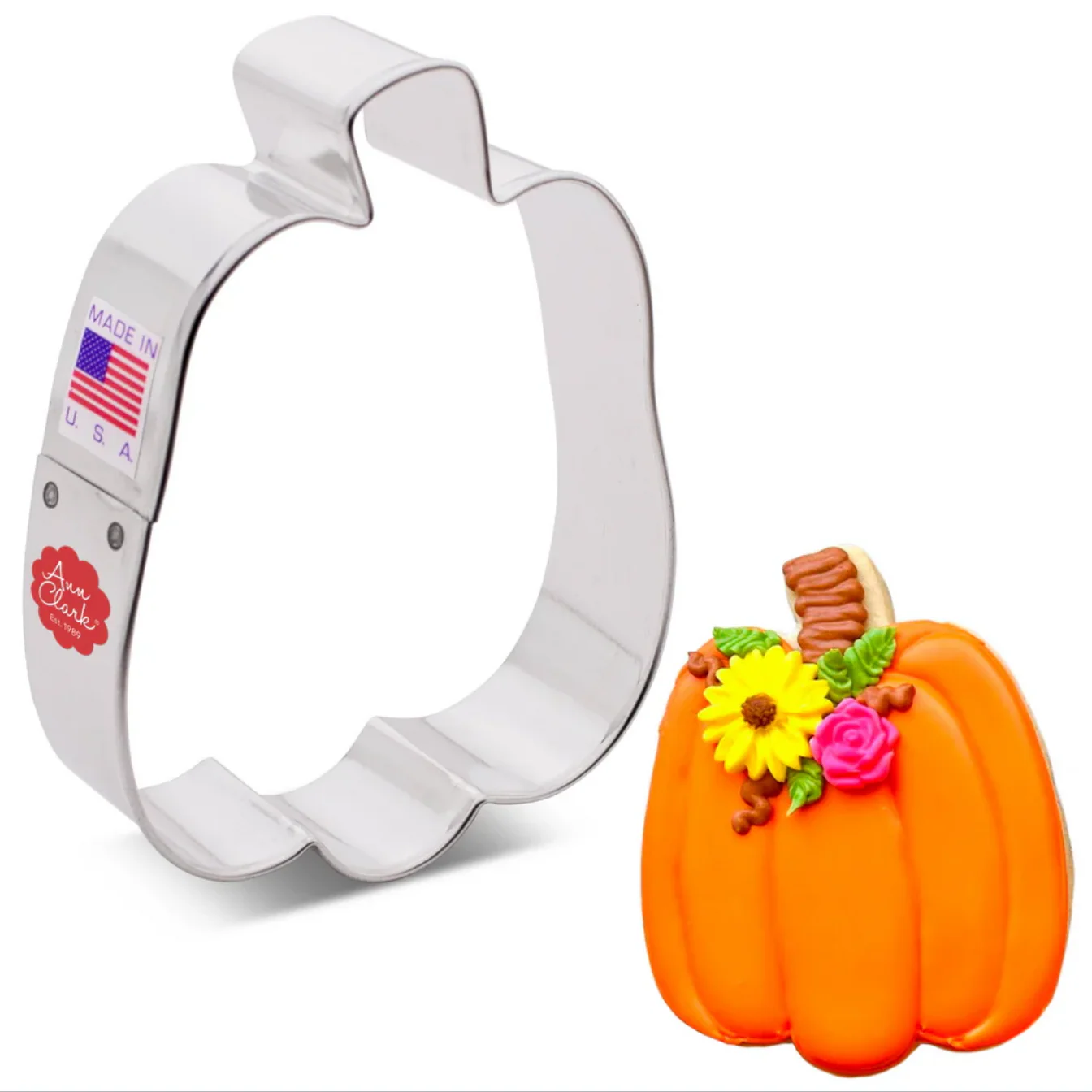 Cookie Cutter Tall Pumpkin Cookie Cutter 4" - Image 2