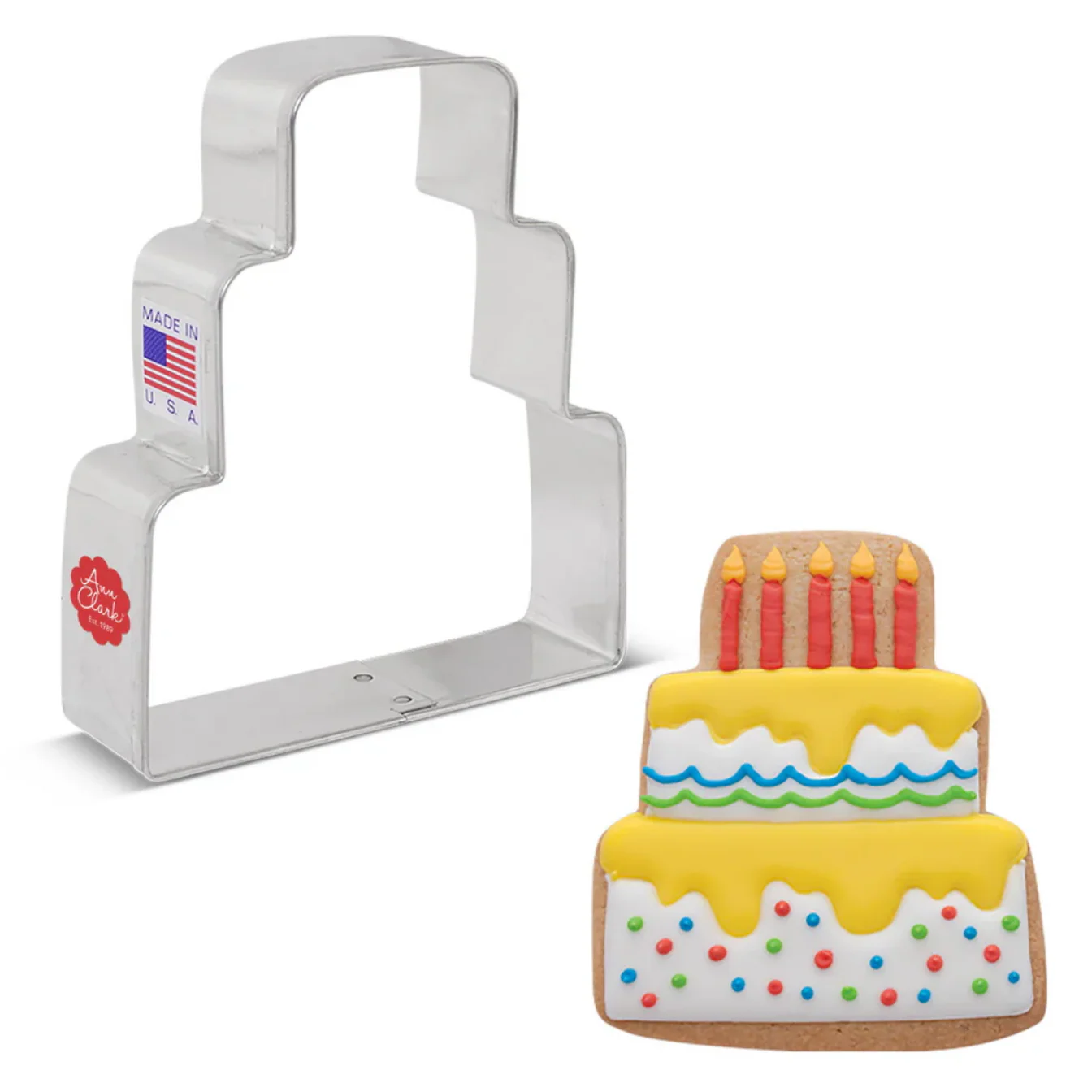 Cookie Cutter Wedding Cake 3.75” - Image 2