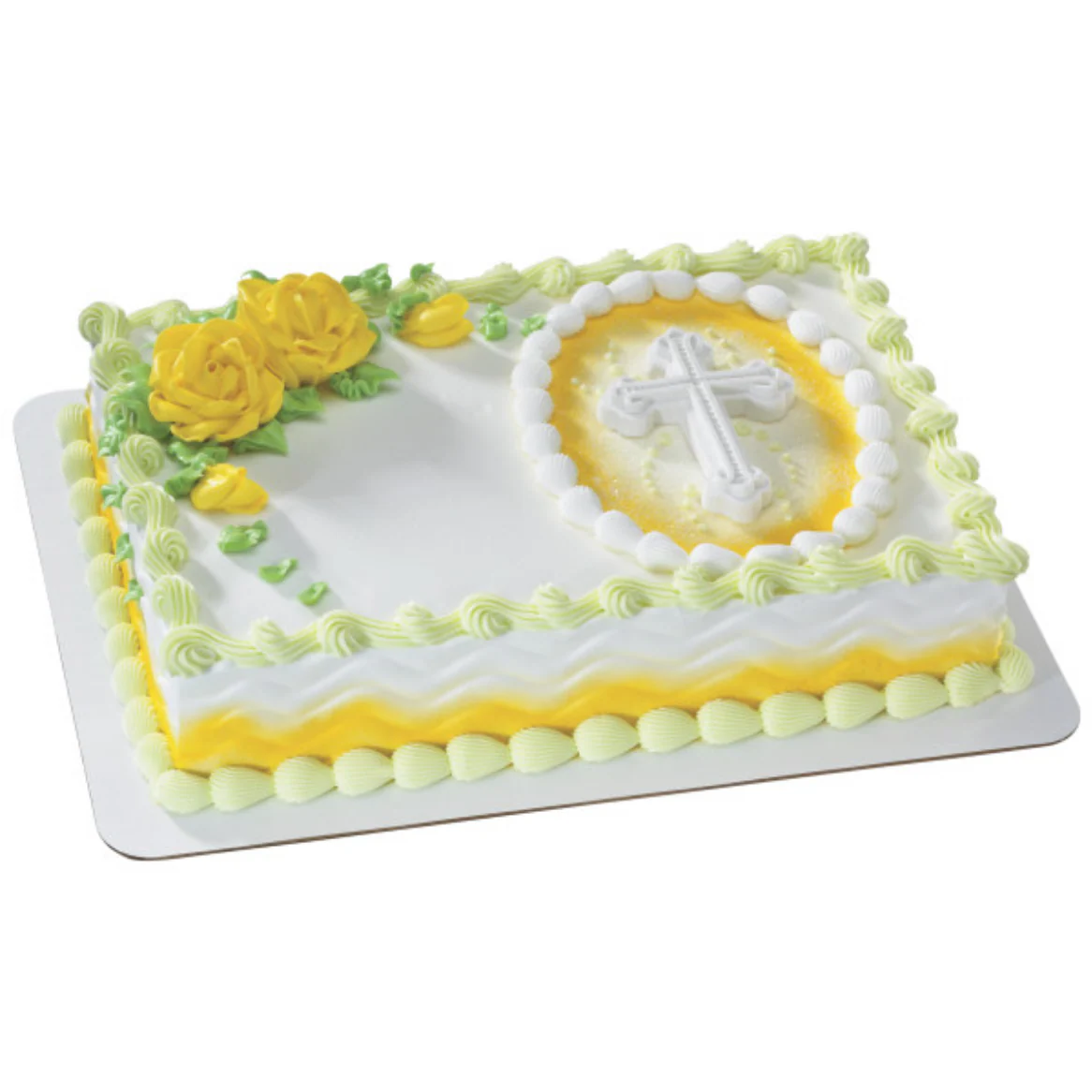 Elegant Cross Gum Paste Layon 1 PCS - Image 2