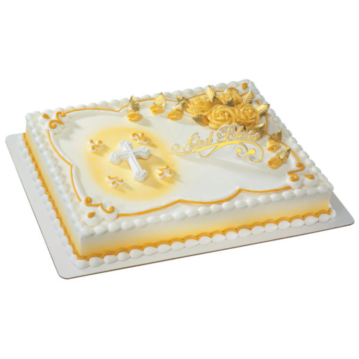 Elegant Cross Gum Paste Layon 1 PCS - Image 3