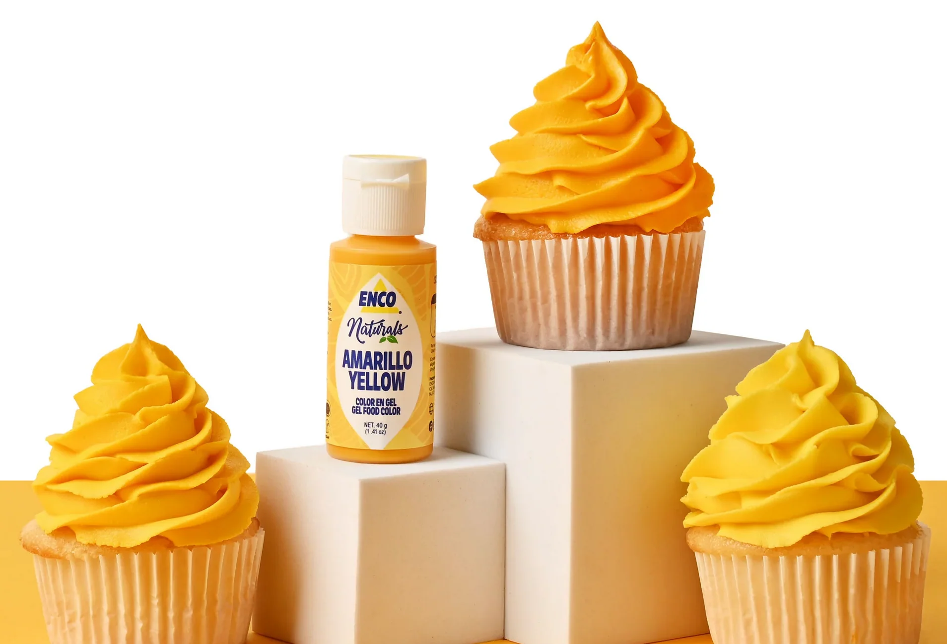 ENCO Naturals Yellow Food Coloring Gel 1.4oz - Image 3