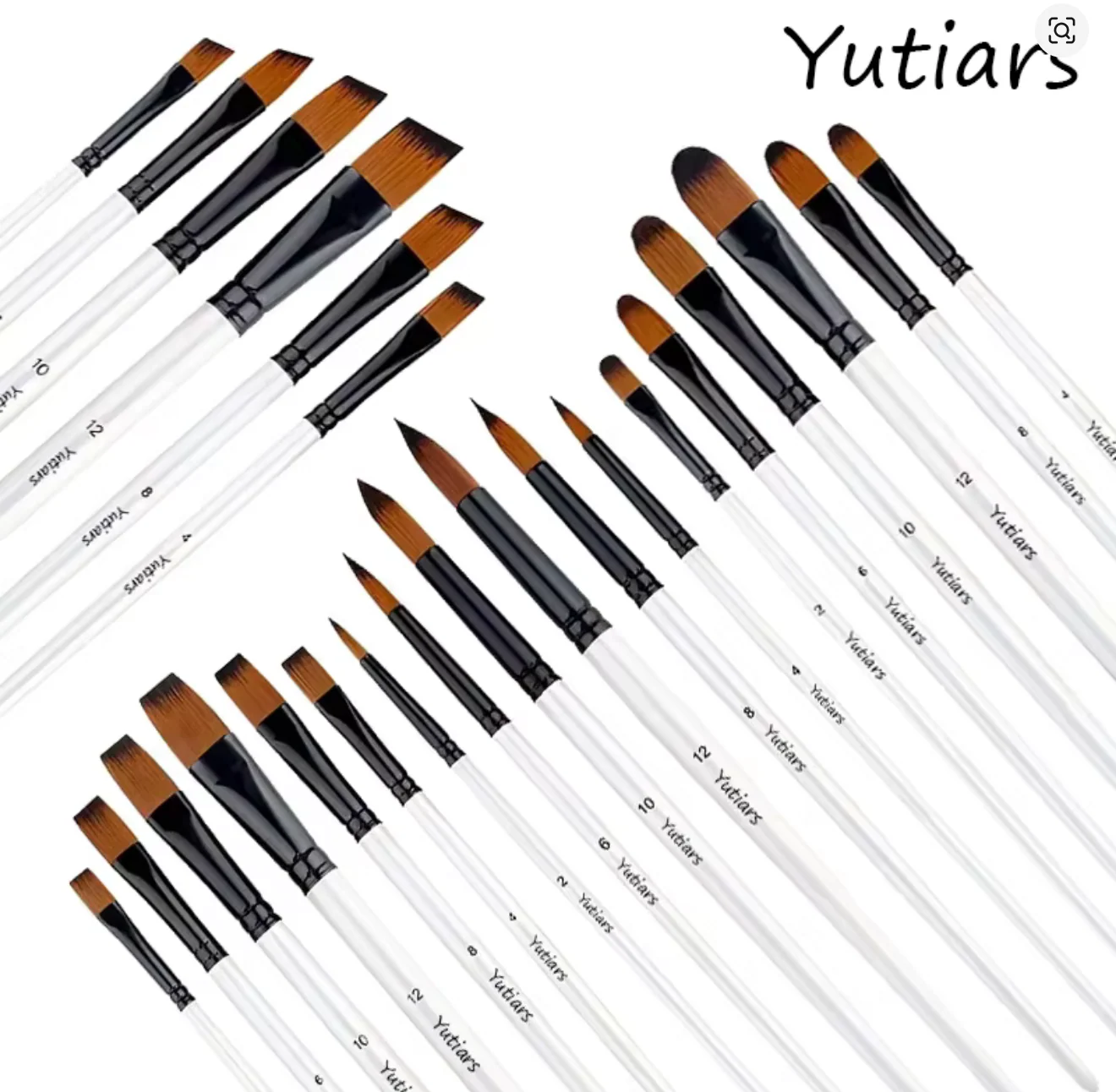 Angled Flat #10 Brush - Image 2