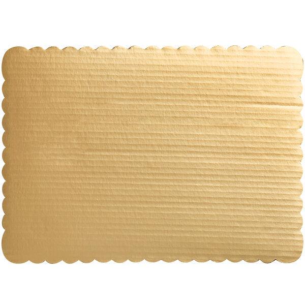 Full Sheet Gold Scalloped Plate