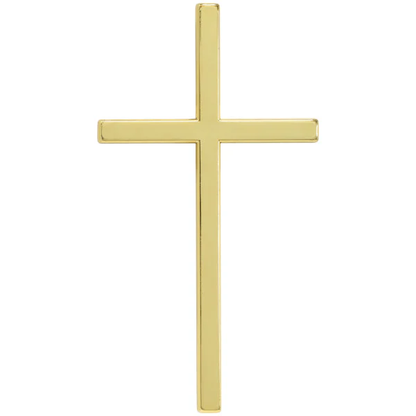 Acrylic Gold Cross Cake Topper Layon - Image 3