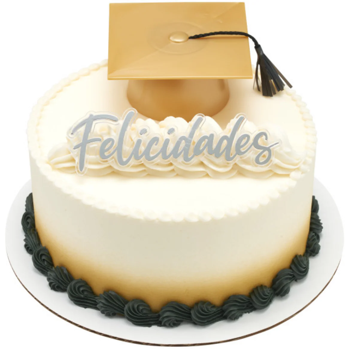 Plastic Gold Grad Cap Cake Topper - Image 4