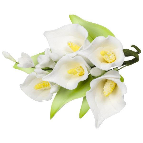 Gum Paste Spray White Calla Lily 1pc