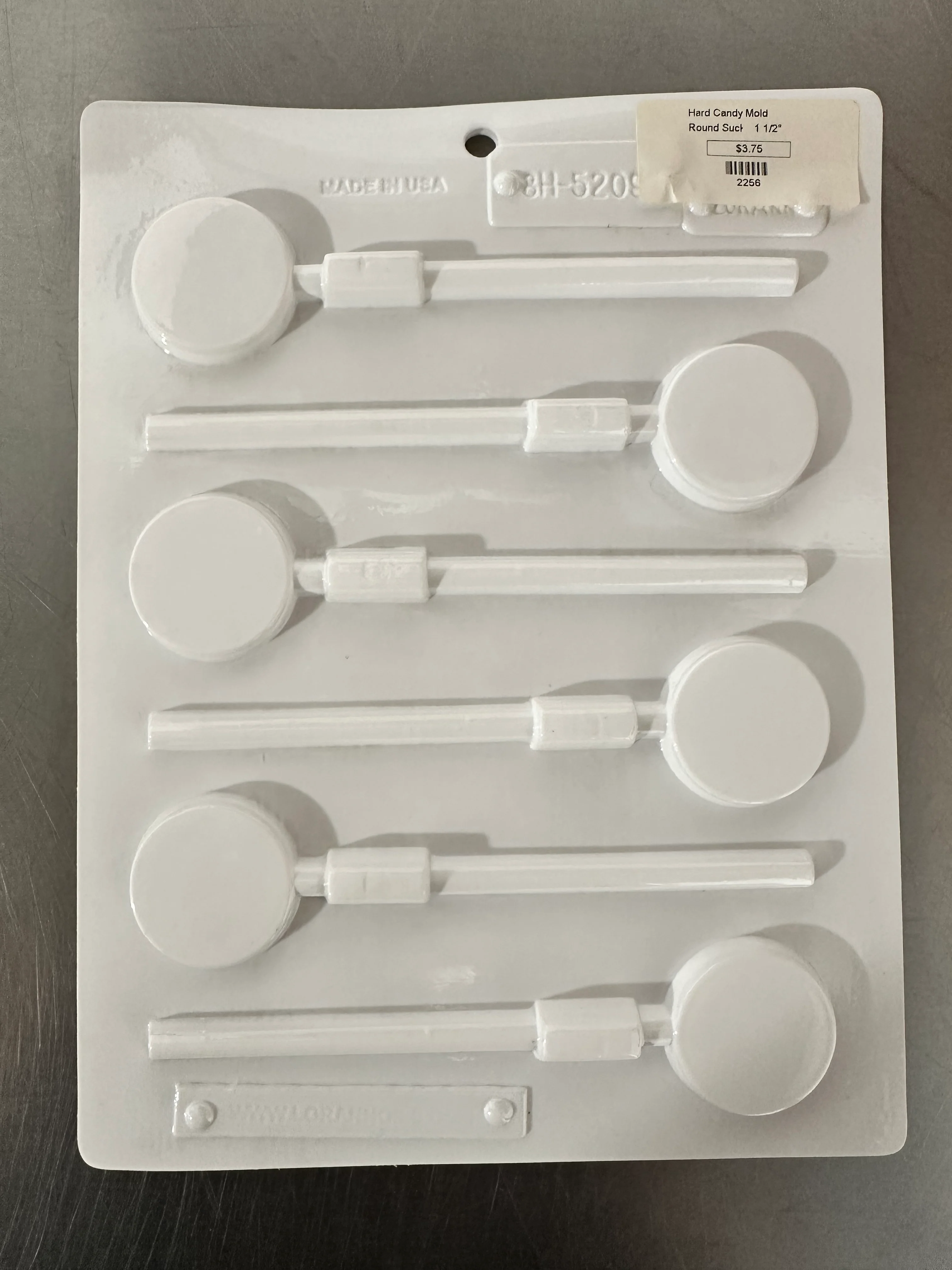 Hard Candy Mold Sucker 1.5"
