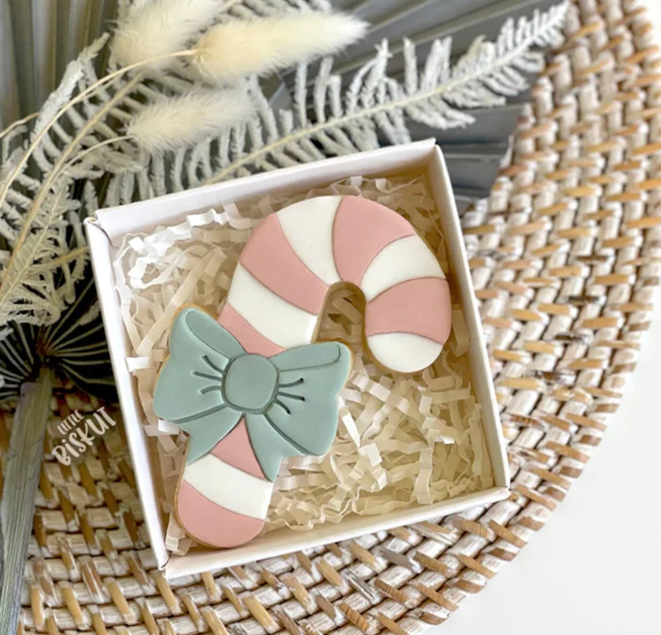 Little Biskut Cutter Set Candy Cane Cutter & Embosser
