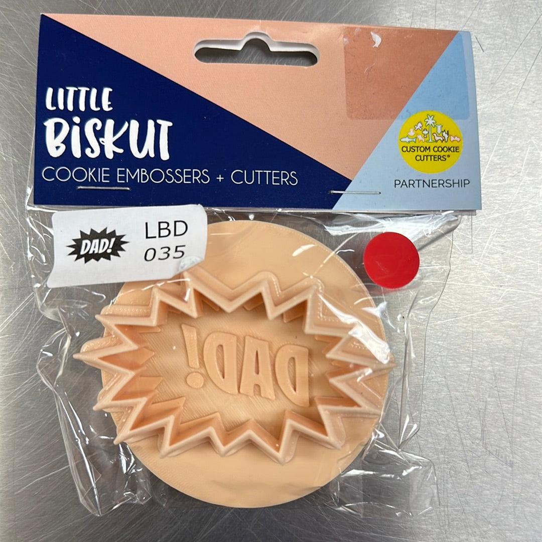 Little Biskut Cutter Set Dad! Cutter & Embosser - Image 3