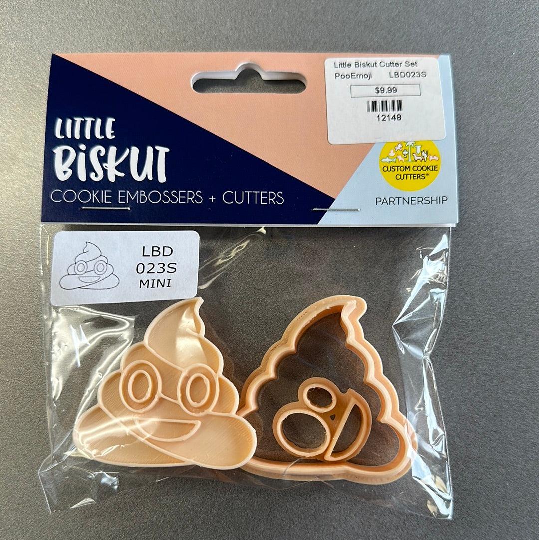 Little Biskut Cutter Set Mini Poop Emoji Stamp & Cutter - Image 3
