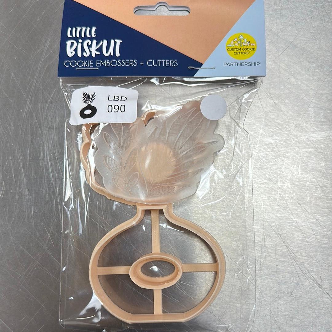 Little Biskut Cutter Set Round Vase Cutter & Embosser - Image 2