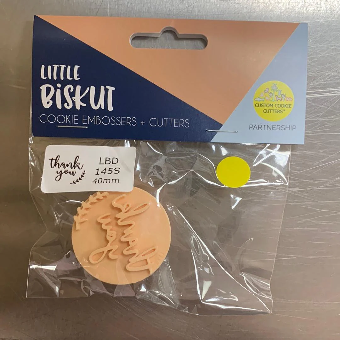 Little Biskut Embosser Thank You Embosser 40 mm - Image 2