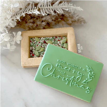 Little Biskut Have Yourself a Merry Christmas Cutter & Debosser - Image 2