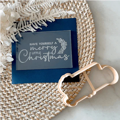 Little Biskut Have Yourself a Merry Christmas Cutter & Debosser - Image 3