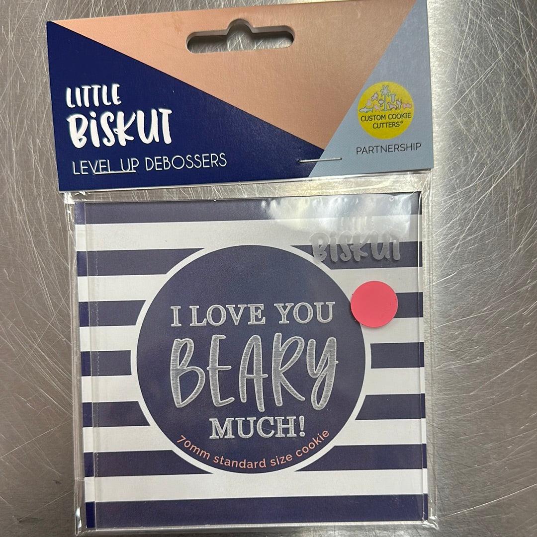 Little Biskut I Love You BEARY Much Debosser - Image 4