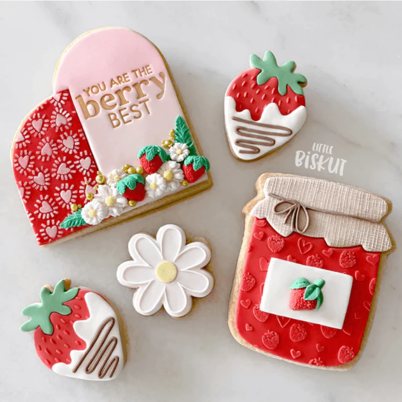 Little Biskut I Love You BERRY Much Debosser - Image 2