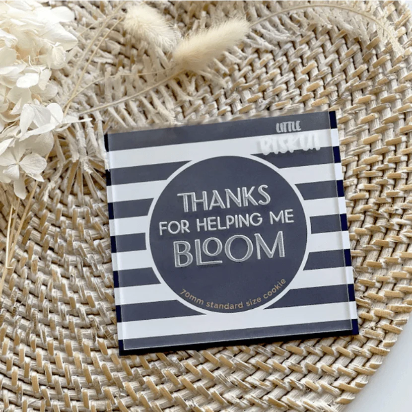Little Biskut Thanks For Helping Me Bloom Debosser - Image 2