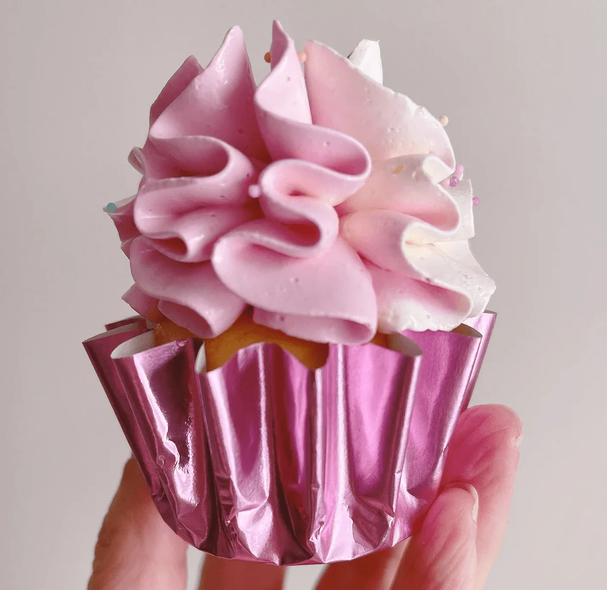 More Pink Foil Cuppies 24 Pack BOGO