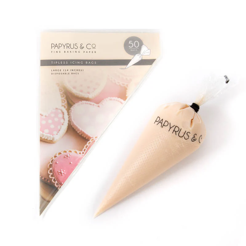PAPYRUS Tipless Icing Bags - LARGE 14" (Pack of 50)