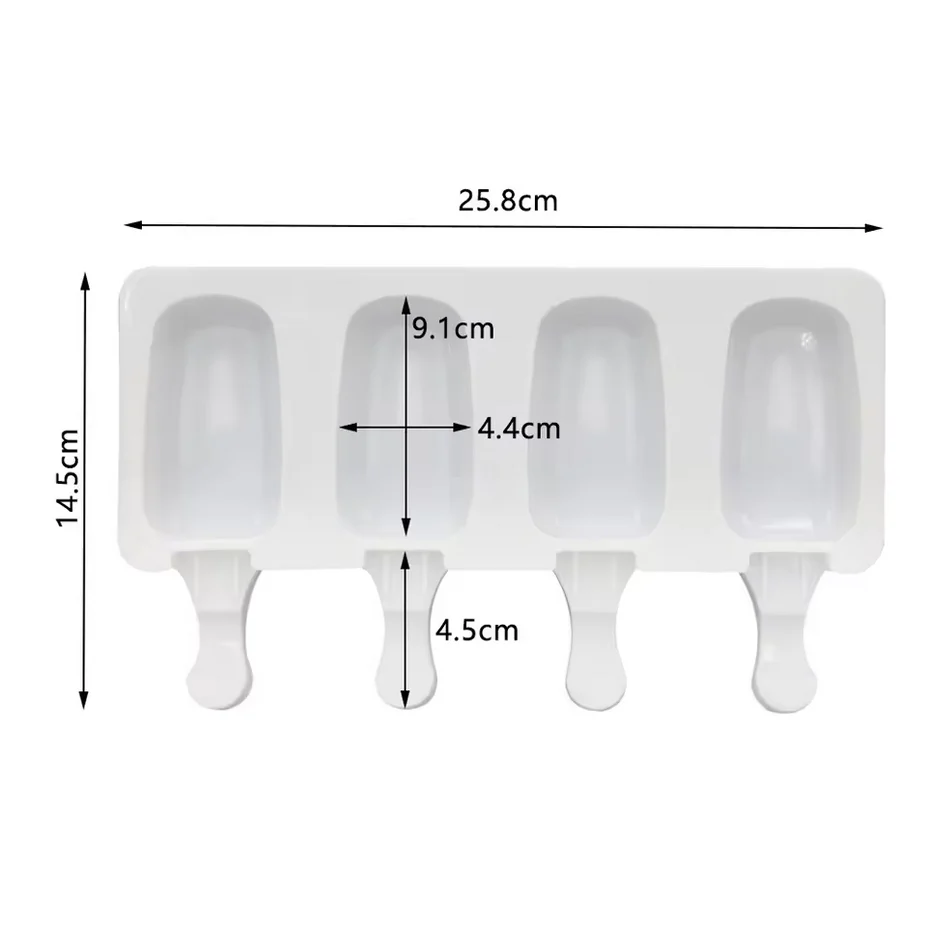 Silicone Mold Plain Cakesicle Pop 4pcs - Image 3