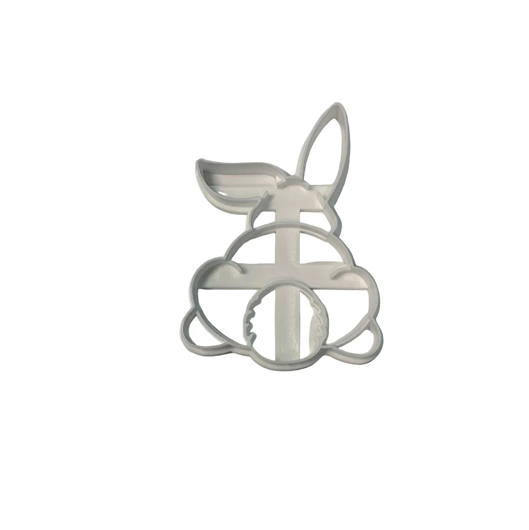 Plastic Cookie Cutter Bunny Back Facing
