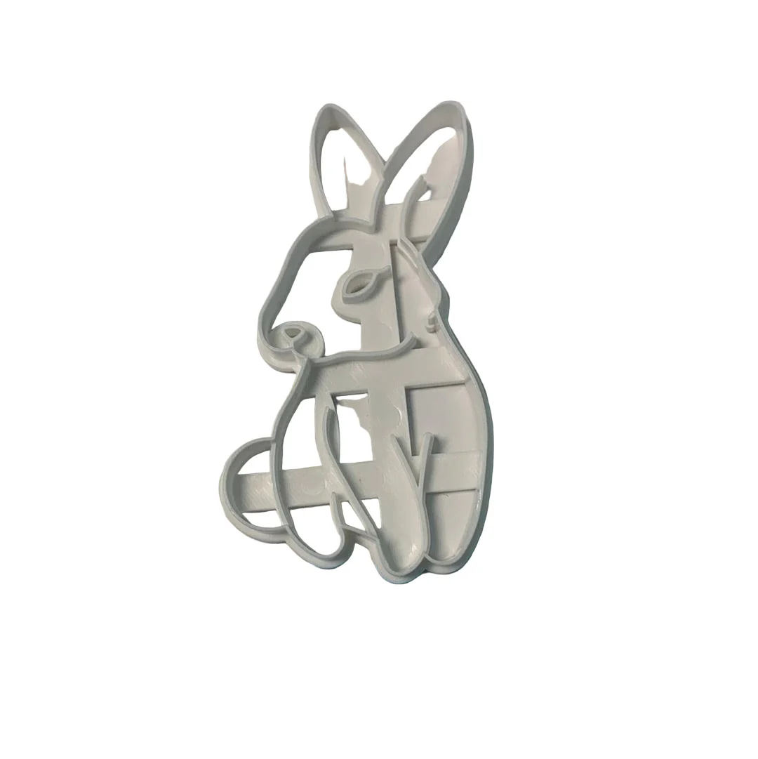 Plastic Cookie Cutter Bunny Front Facing