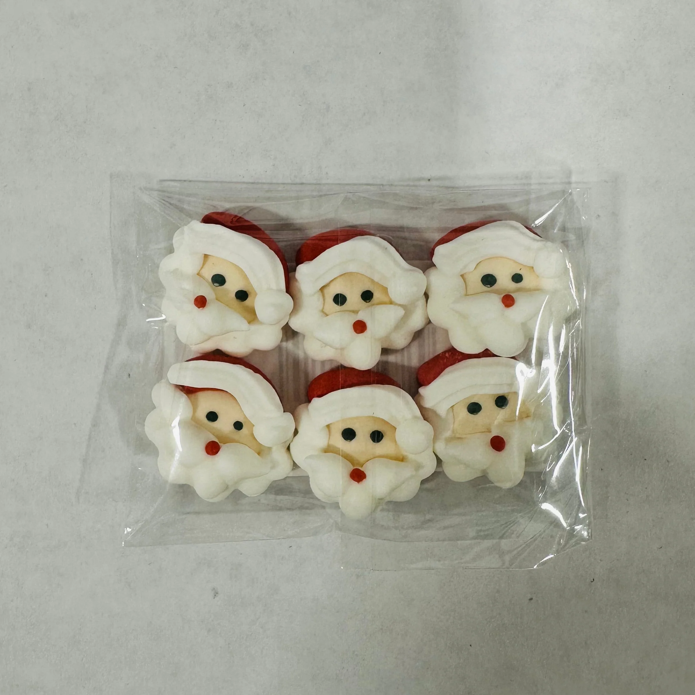 Royal Icing Mini Santa Face 6pcs - Image 2