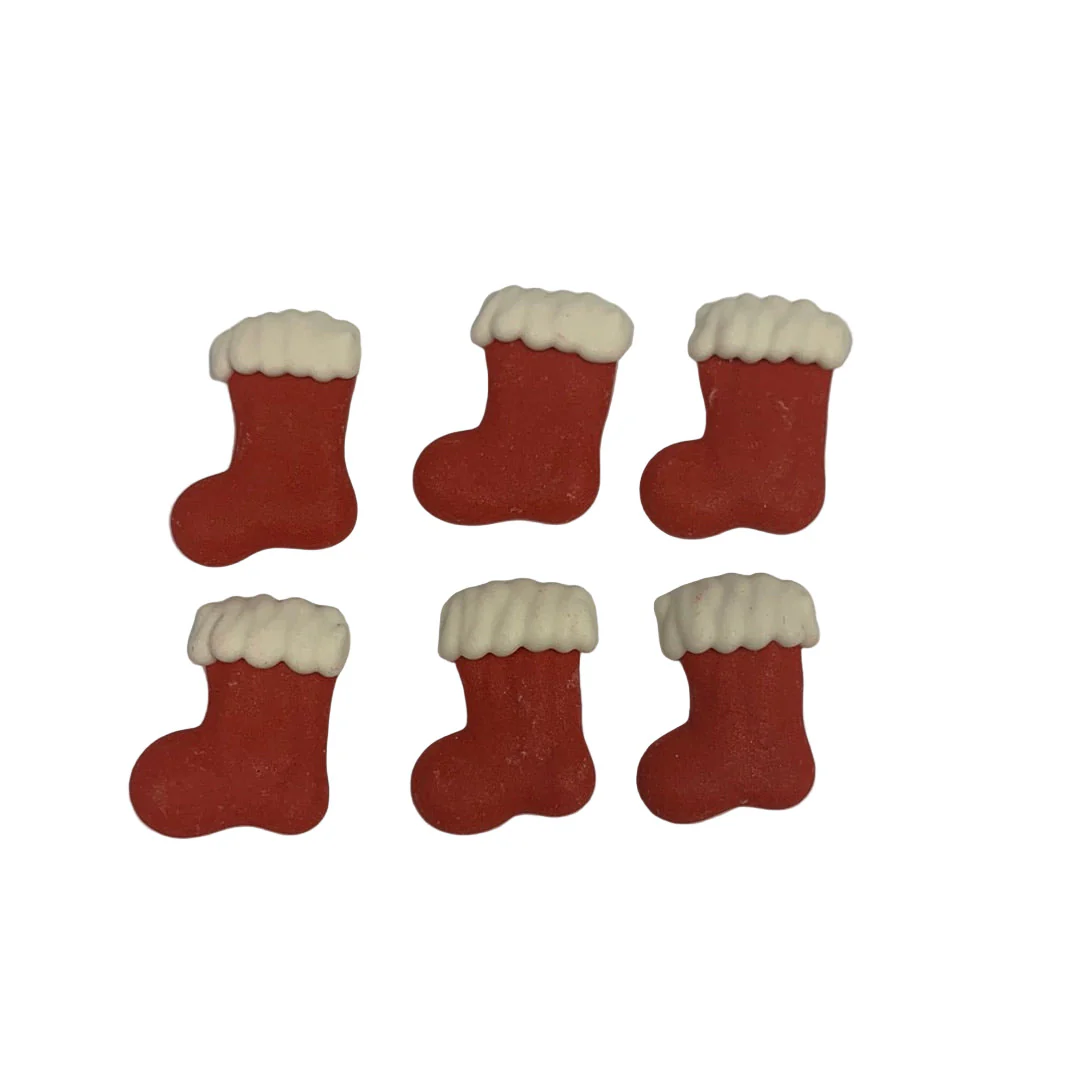 Royal Icing Mini Stocking 6pcs - Image 2