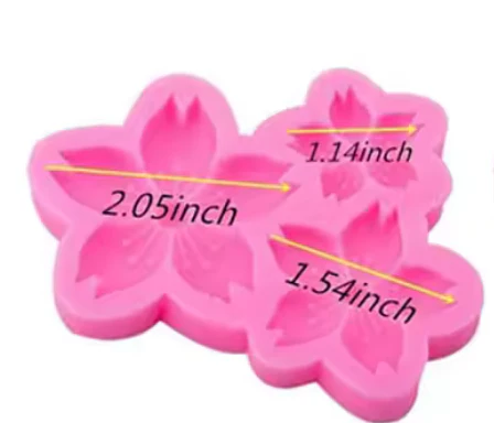Silicone Mold Wild Flower 3pcs - Image 2