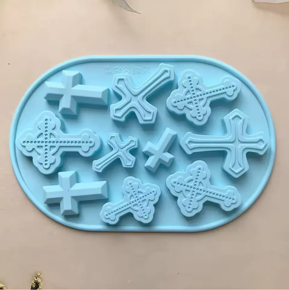 Silicone Mold Cross Assortment 10 Cavity