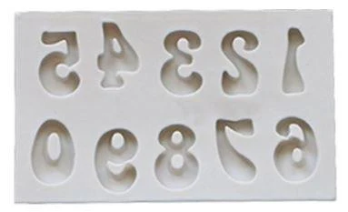 Silicone Mold Groovy Number