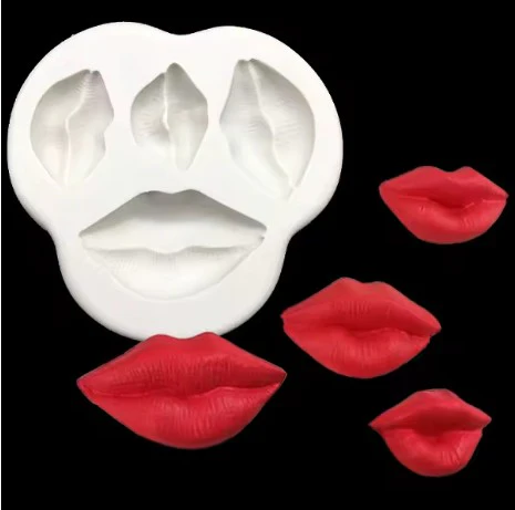 Silicone Mold Lips 4 Cavity