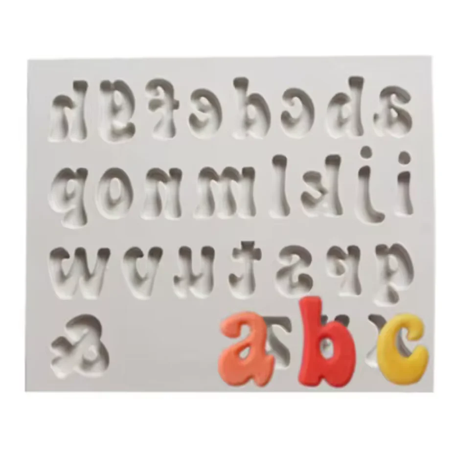 Silicone Mold Lower Case Groovy Letters - Image 2