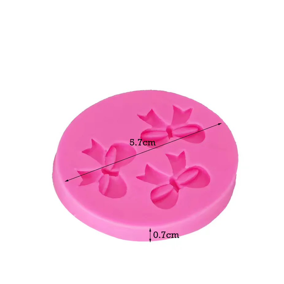 Silicone Mold Mini Bow 3 Cavity - Image 2