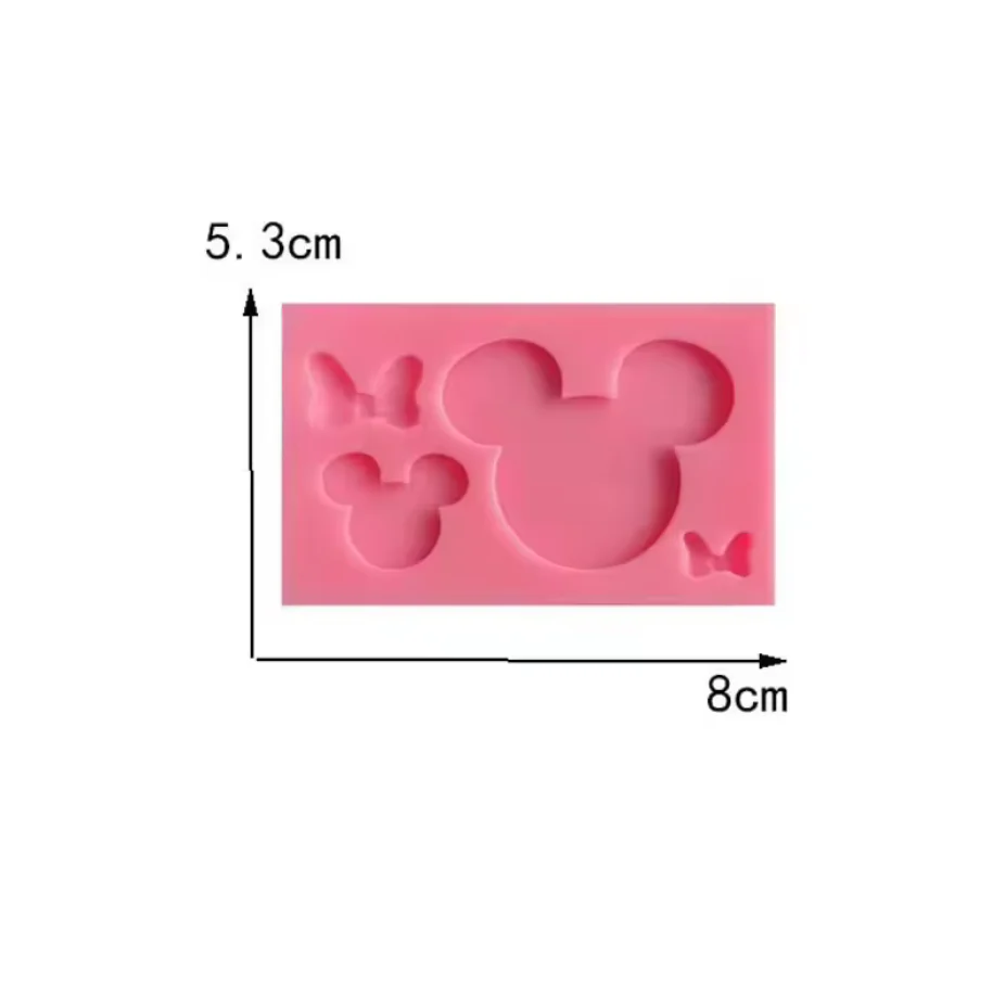 Silicone Mold Minnie Head and Bow 4 Cavity - Image 2