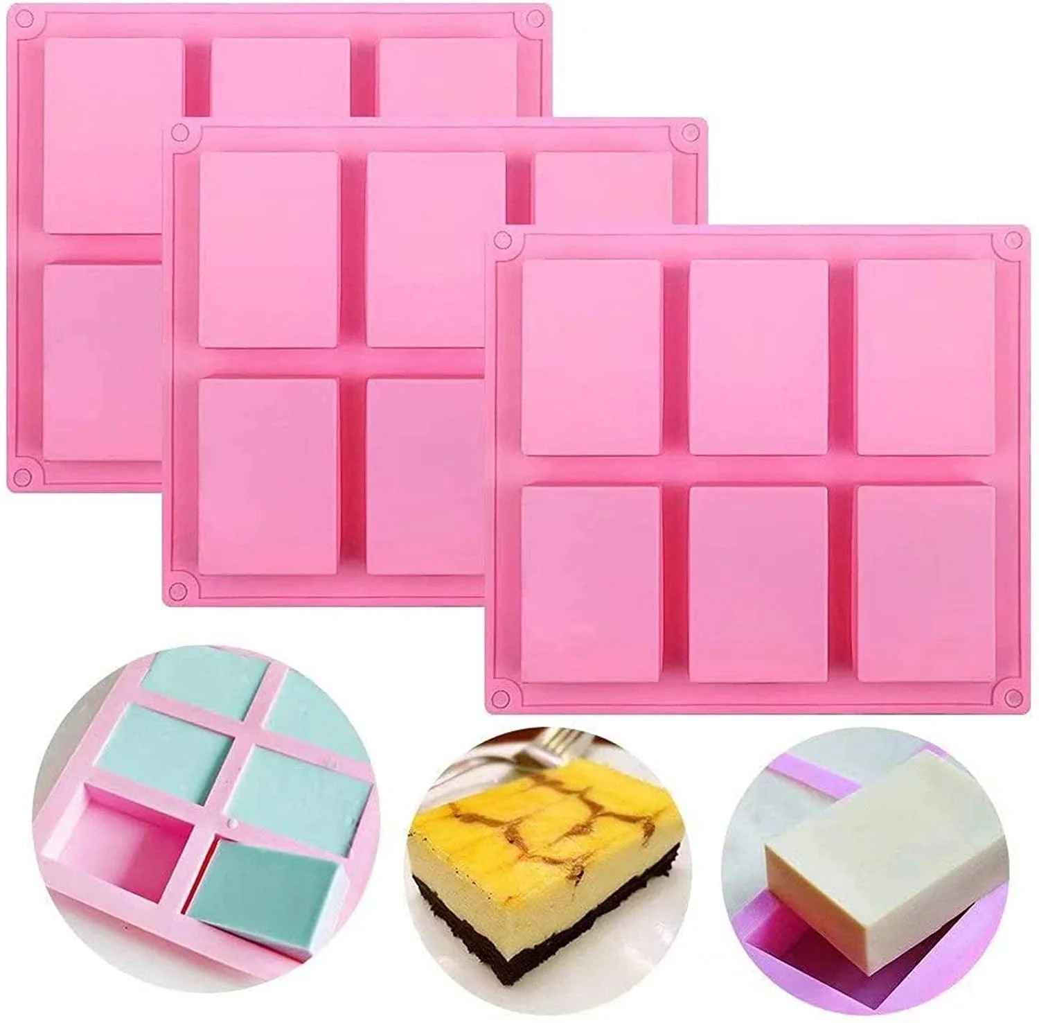 Silicone Mold Rectangle 6 Cavity