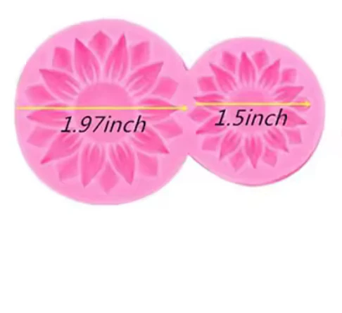 Silicone Mold Sunflower 2pcs - Image 2